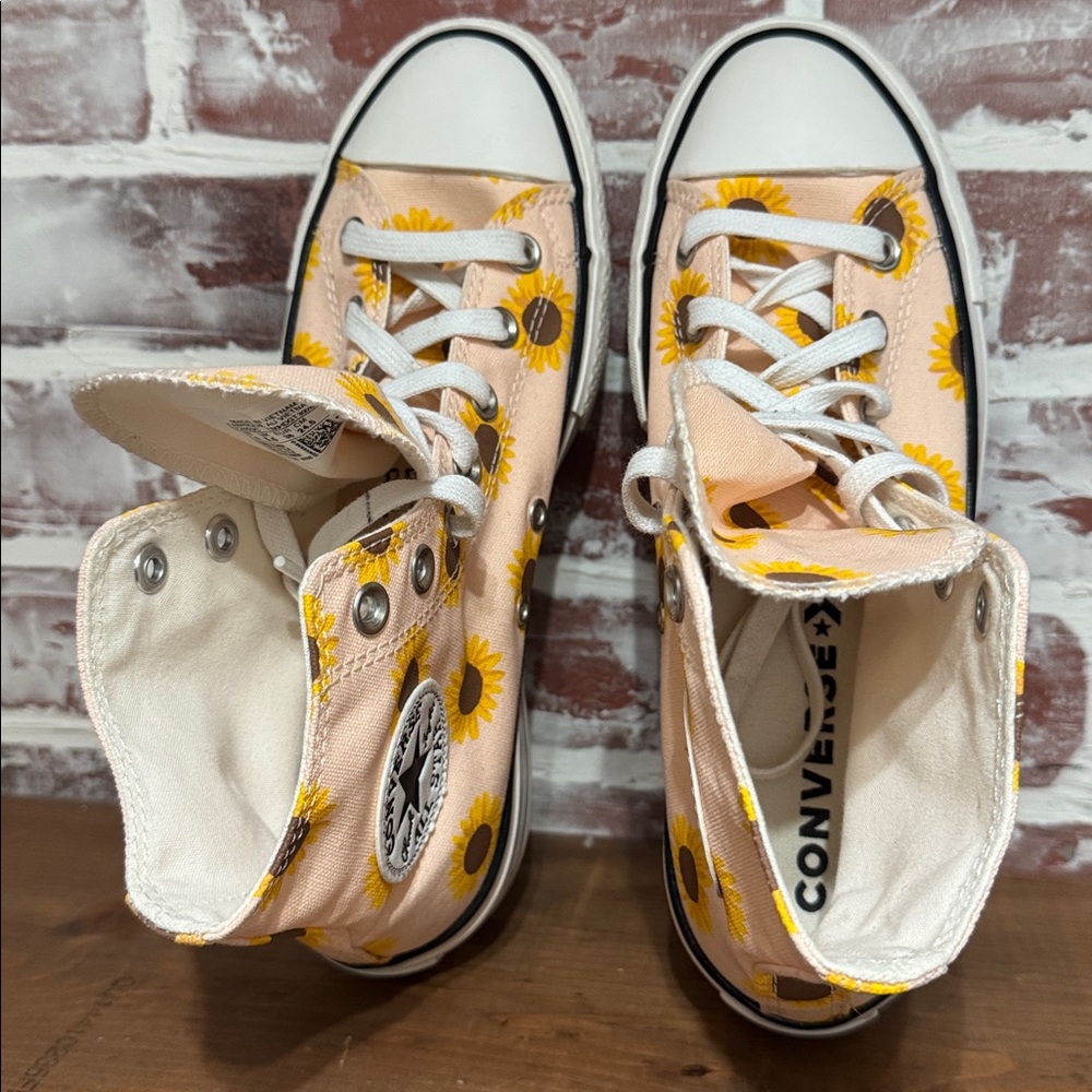 Converse Chuck Taylor All Star “Summer Spirit” Sunflower Platform Women’s Sz 7.5 - Picture 6 of 8